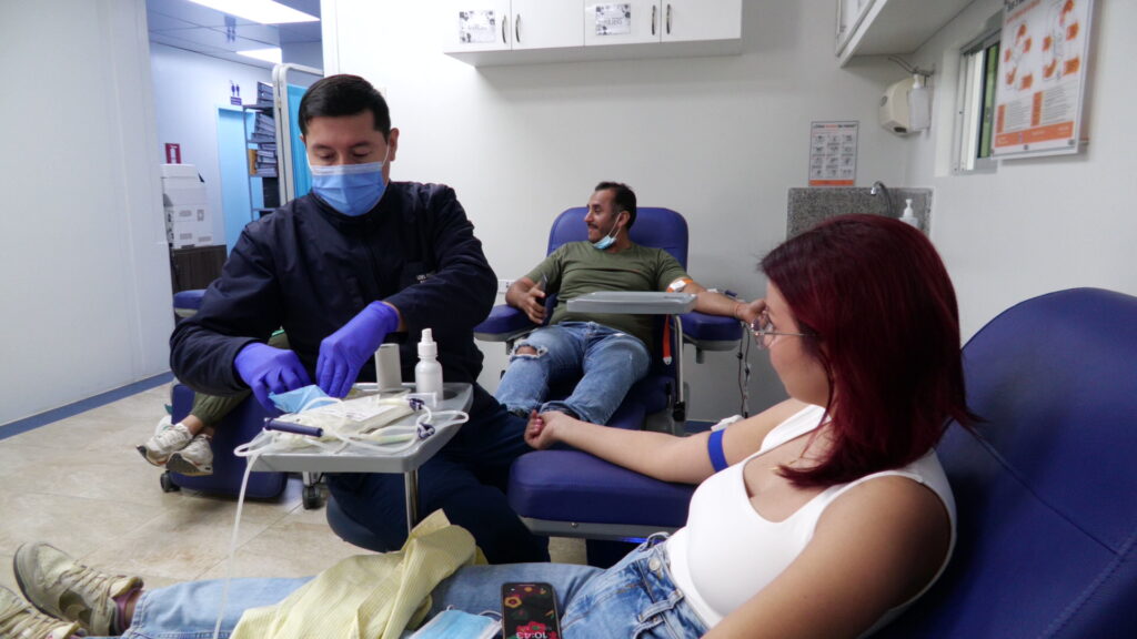 Proceso de donación de sangre en Solca Manabí