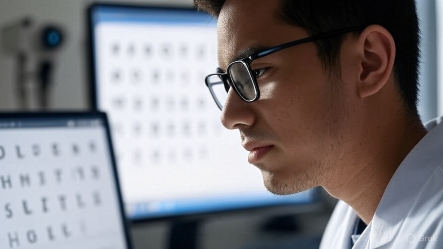 salud visual, persona con lentes