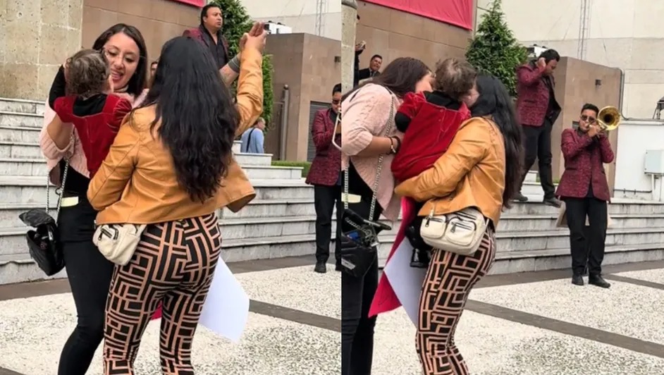 Mujer celebra su divorcio con banda en tribunal