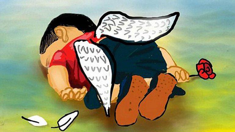 Cientos de fotos y dibujos han rendido tributo a Aylan Kurdi, quien se convirtió en el mayor símbolo de la tragedia migratoria que ocurre a las puertas de Europa.