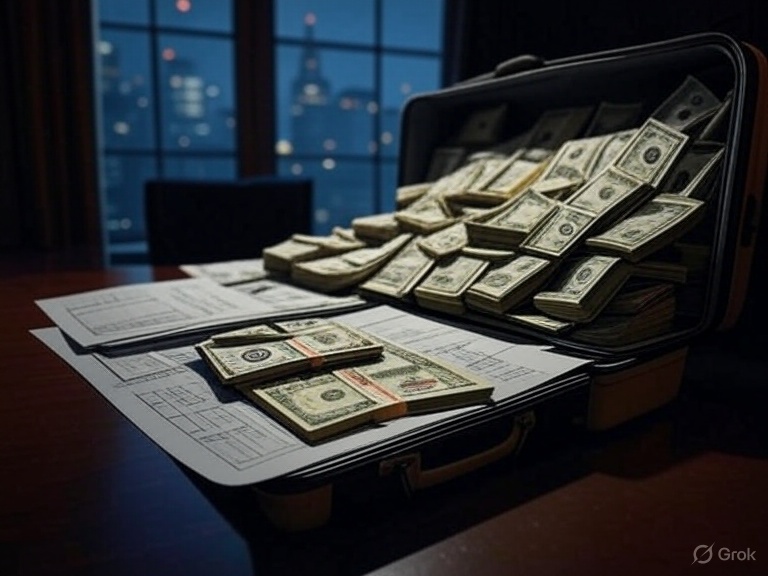 El lavado de dinero combina diversas técnicas para transformar grandes volúmenes de dinero ilícito del crimen en activos utilizables dentro de la economía legal. (Imagen creada por inteligencia artificial).