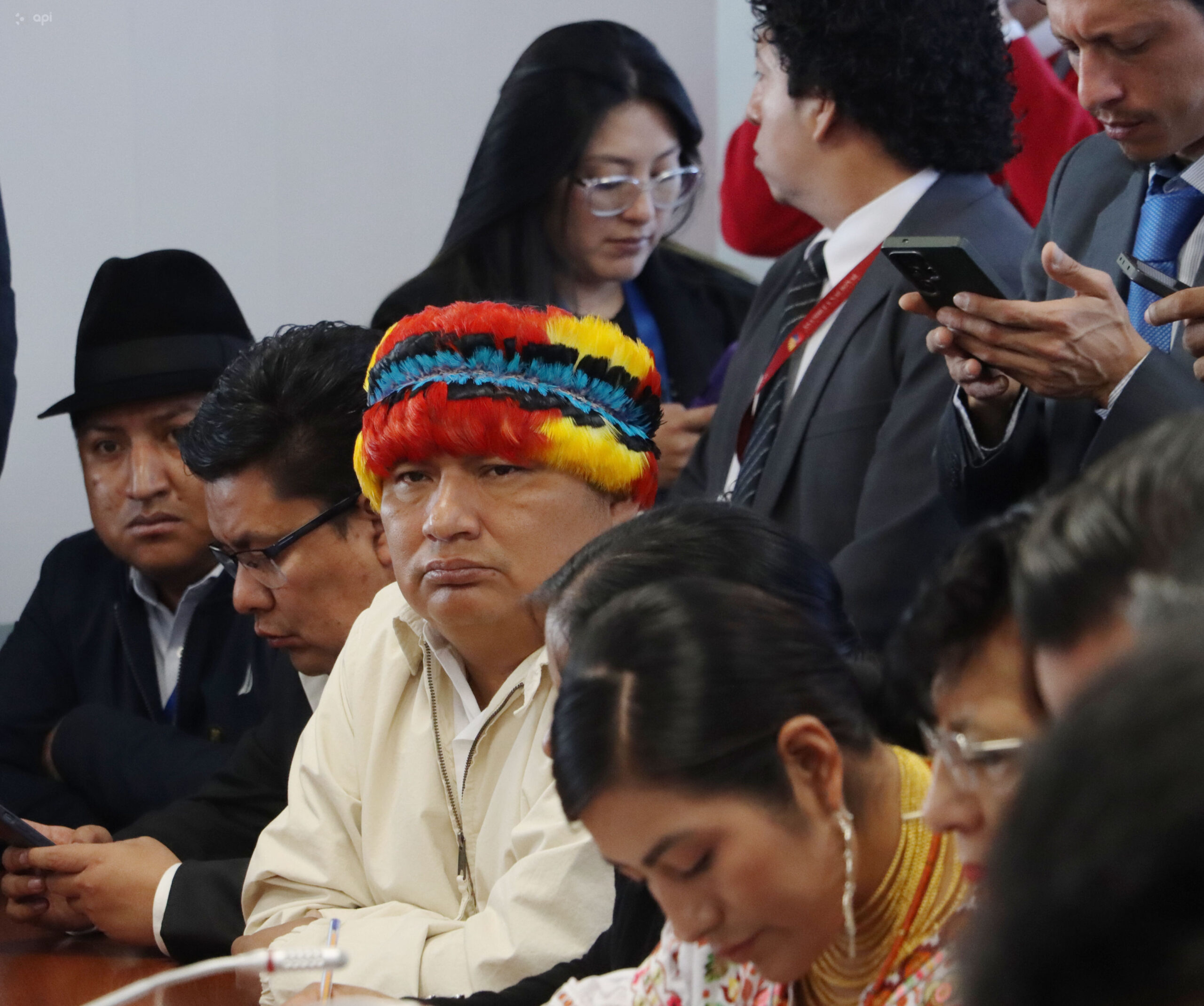 Conaie exige juicio político contra ministros de Defensa e Interior por represión en paro nacional.