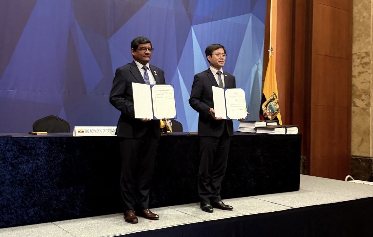 Ecuador y Corea del Sur firman acuerdo SECA