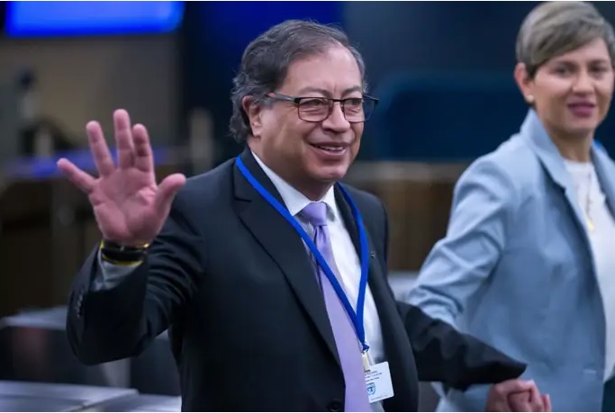 El presidente de Colombia Gustavo Petro durante un evento. FOTO: Europa Press.