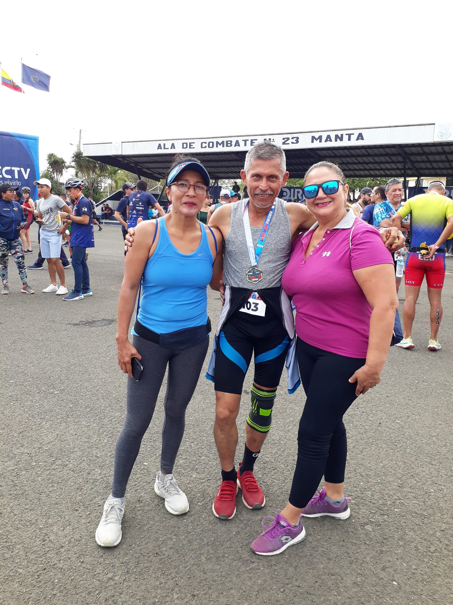 Fidel Cevallos tuvo una excelente participación en la competencia de Ironman 2022 organizada por la FAE de Manta.