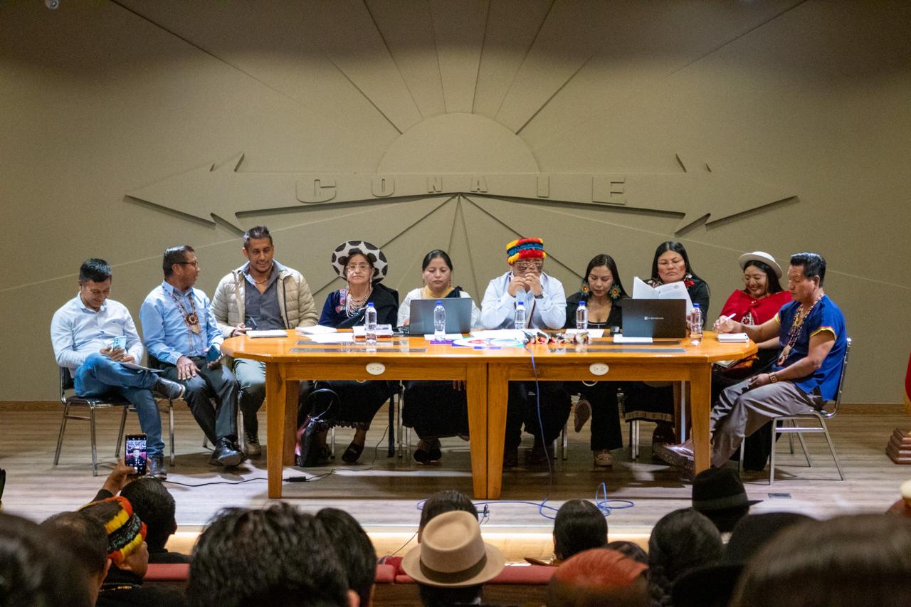 La reunión de la CONAIE contará con otros representantes nacionales y será este jueves 18 de septiembre en Riobamba. FOTO: @CONAIE_Ecuador.