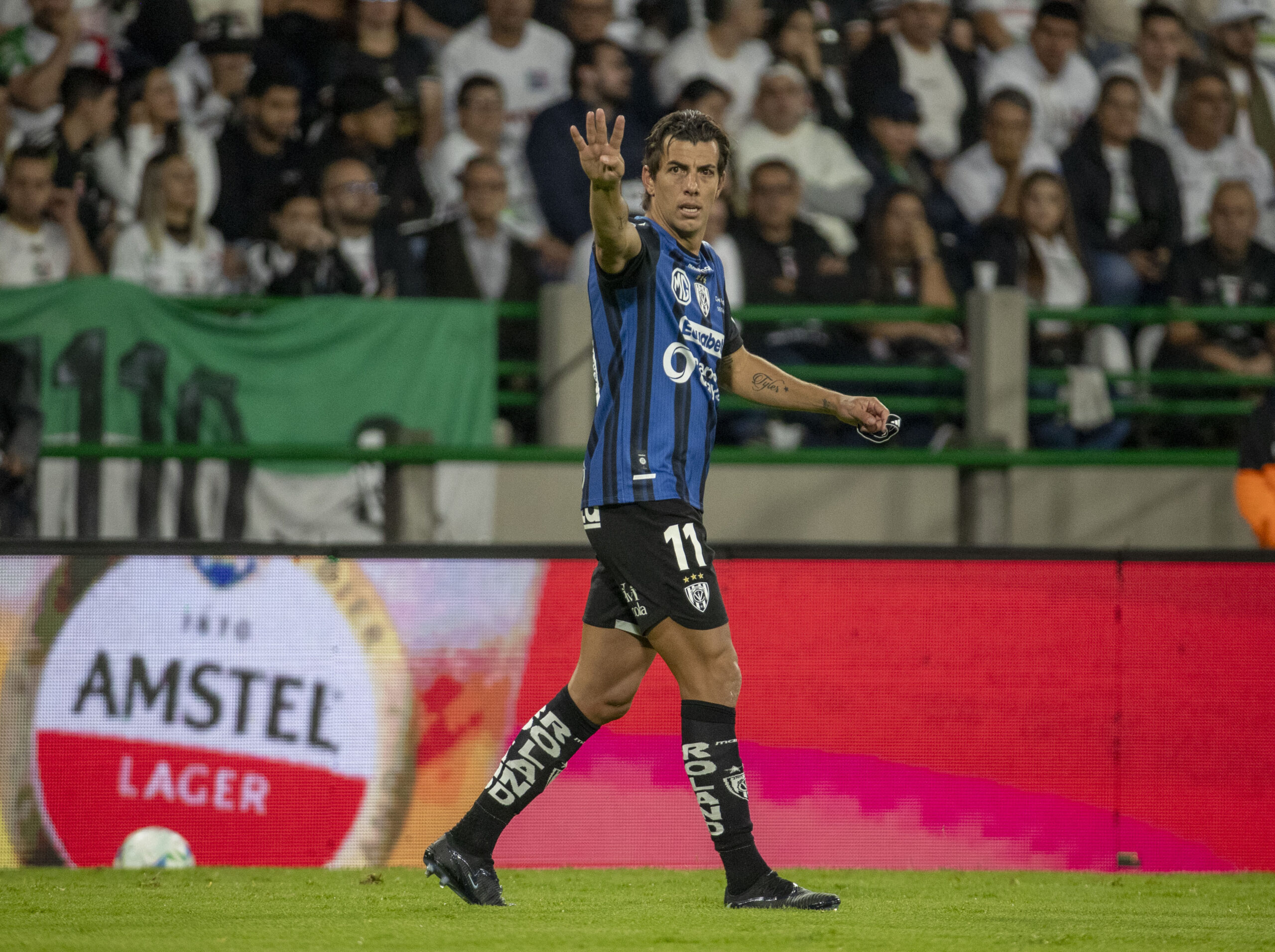 Michael Hoyos anotó un doblete, en la victoria 0-2 de Independiente del Valle sobre Once Caldas. FOTO: @Sudamericana.