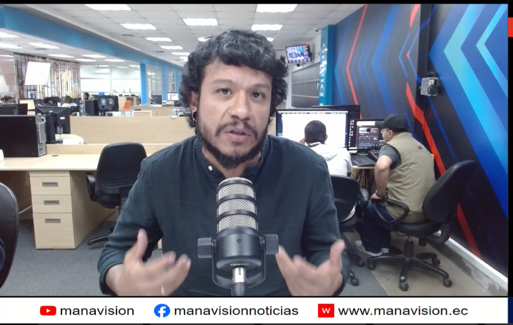 Galo Almeida, presidente de Centro Democrático durante entrevista en Manavisión Plus.
