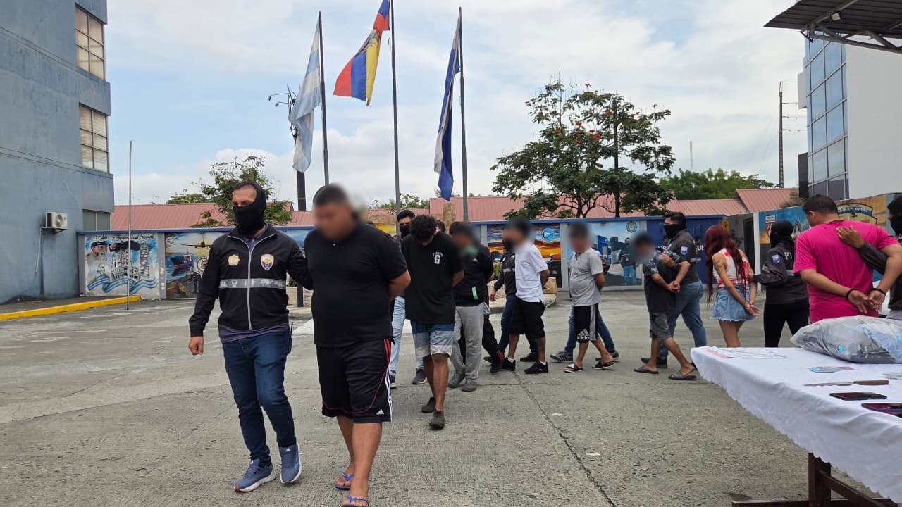 Guayaquil: Nueve sujetos fueron aprehendidos por robo y extorsión en Pascuales