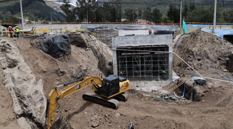 Intercambiador Mariana de Jesús registra 40% de avance y continúa construcción de 14 muros