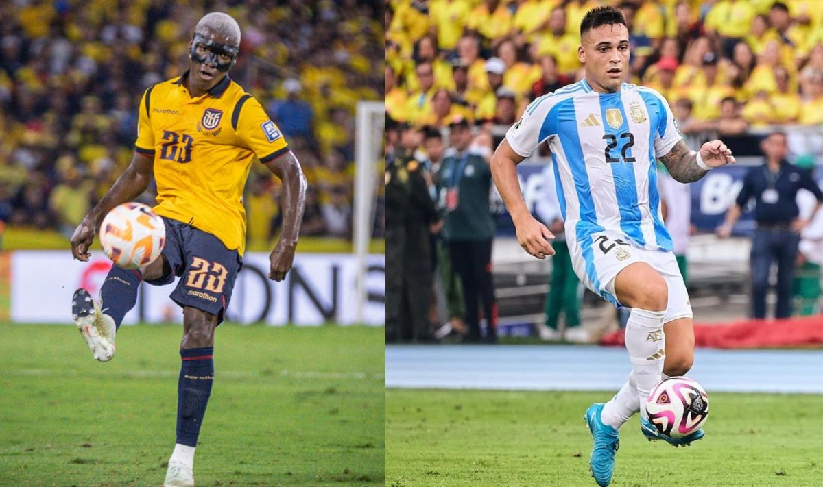 Moisés Caicedo en Ecuador y Lautaro Martínez en Argentina serían titulares este martes en el Monumental.