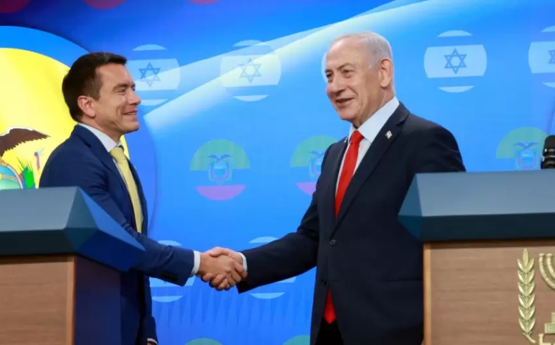 Netanyahu agradece a Noboa por declarar terroristas a Hamás, Hezbolá y la Guardia Revolucionaria