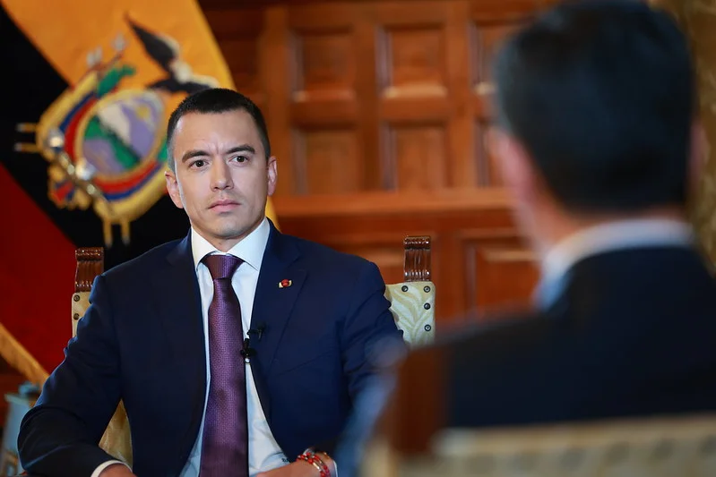 Presidente Daniel Noboa confirma referéndum sobre bases militares extranjeras