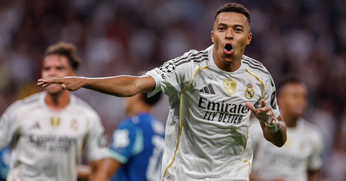 Real Madrid con doblete de Mbappé remonta a Olympique de Marsella en su debut.