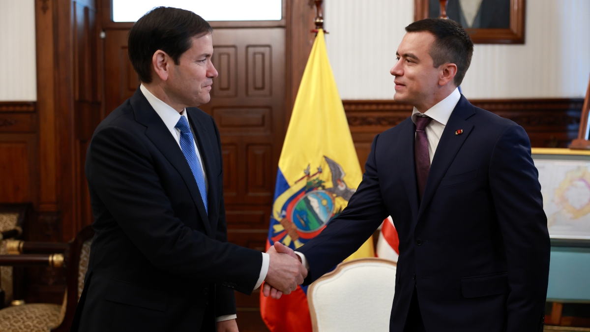 Ricardo Flores, analista, considera que la visita de Marco Rubio es positiva para Ecuador, sobre todo en cuanto a seguridad. (Presidencia de Ecuador)