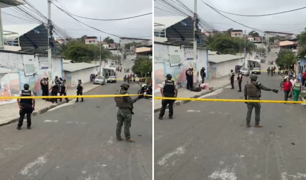 Sicarios matan a un hombre en la puerta de una unidad educativa de Manta