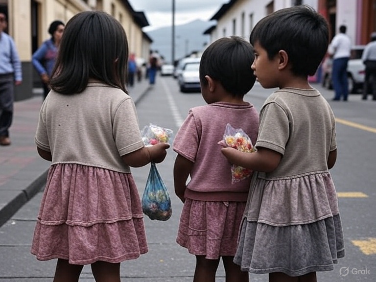 Procesados por trata de personas: Explotación laboral infantil en Quito involucra a familia en Monjas.