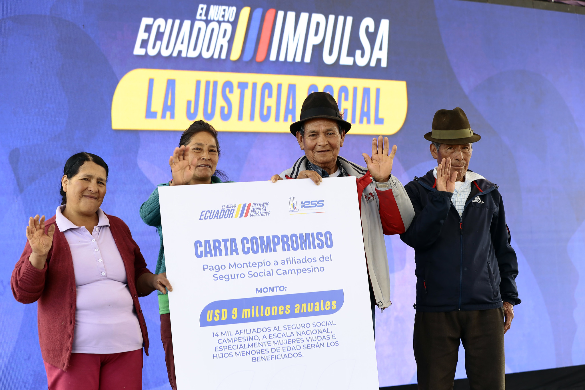 ¿Quiénes serán los beneficiarios del pago histórico del montepío que activa el Seguro Social Campesino?