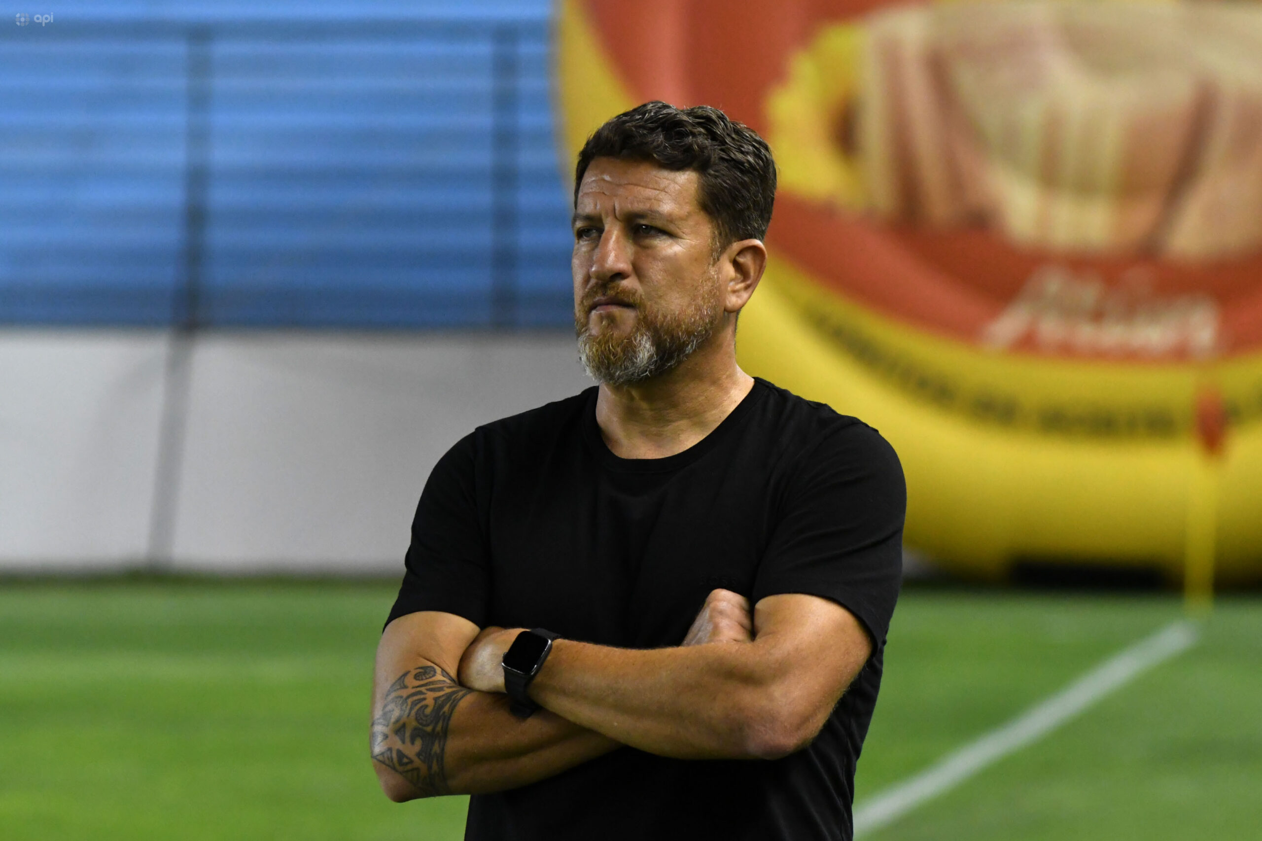 El técnico de Delfín SC, Patricio Urrutia. FOTO: API.
