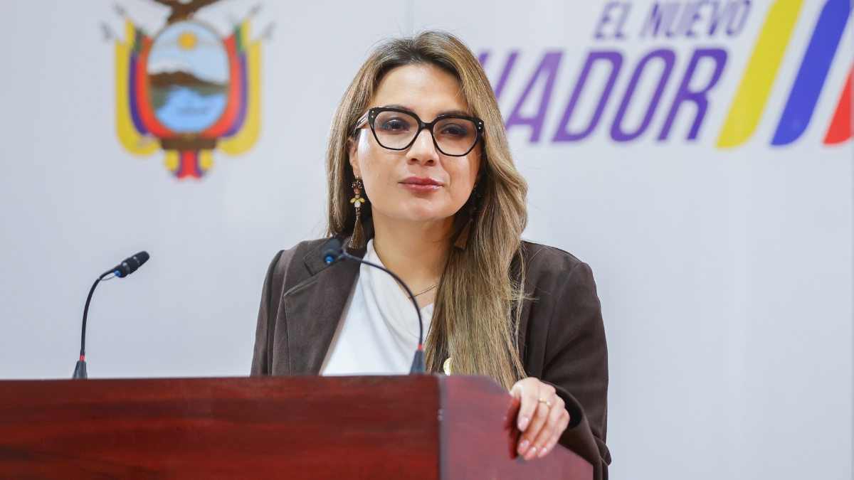 El Gobierno de Ecuador ha destinado más de 600 millones de dólares para pensiones de adultos mayores, según Carolina Jaramillo. (Presidencia de Ecuador)