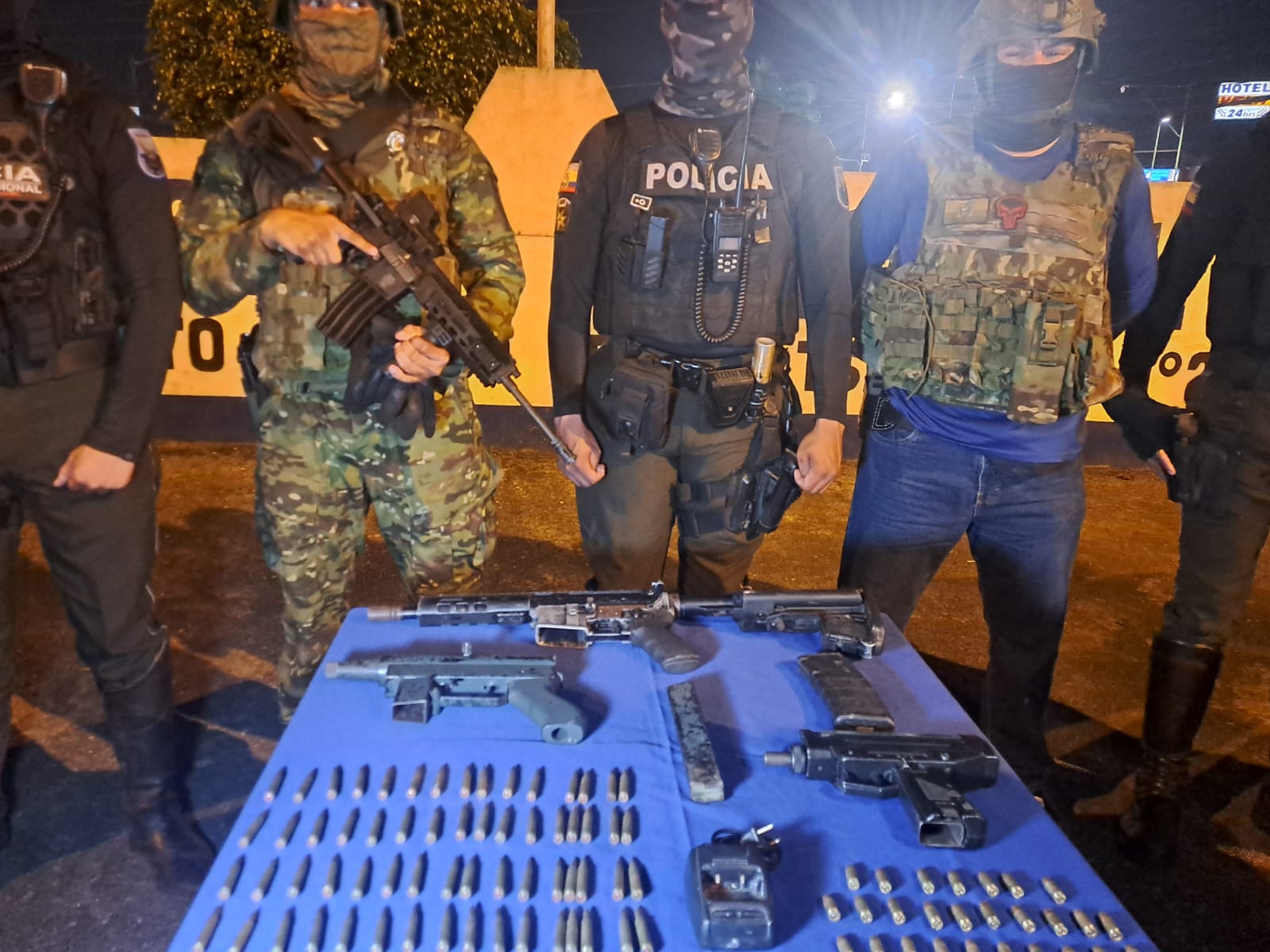 Incautan armamento en operativo conjunto en la cooperativa 14 de Febrero, Santo Domingo