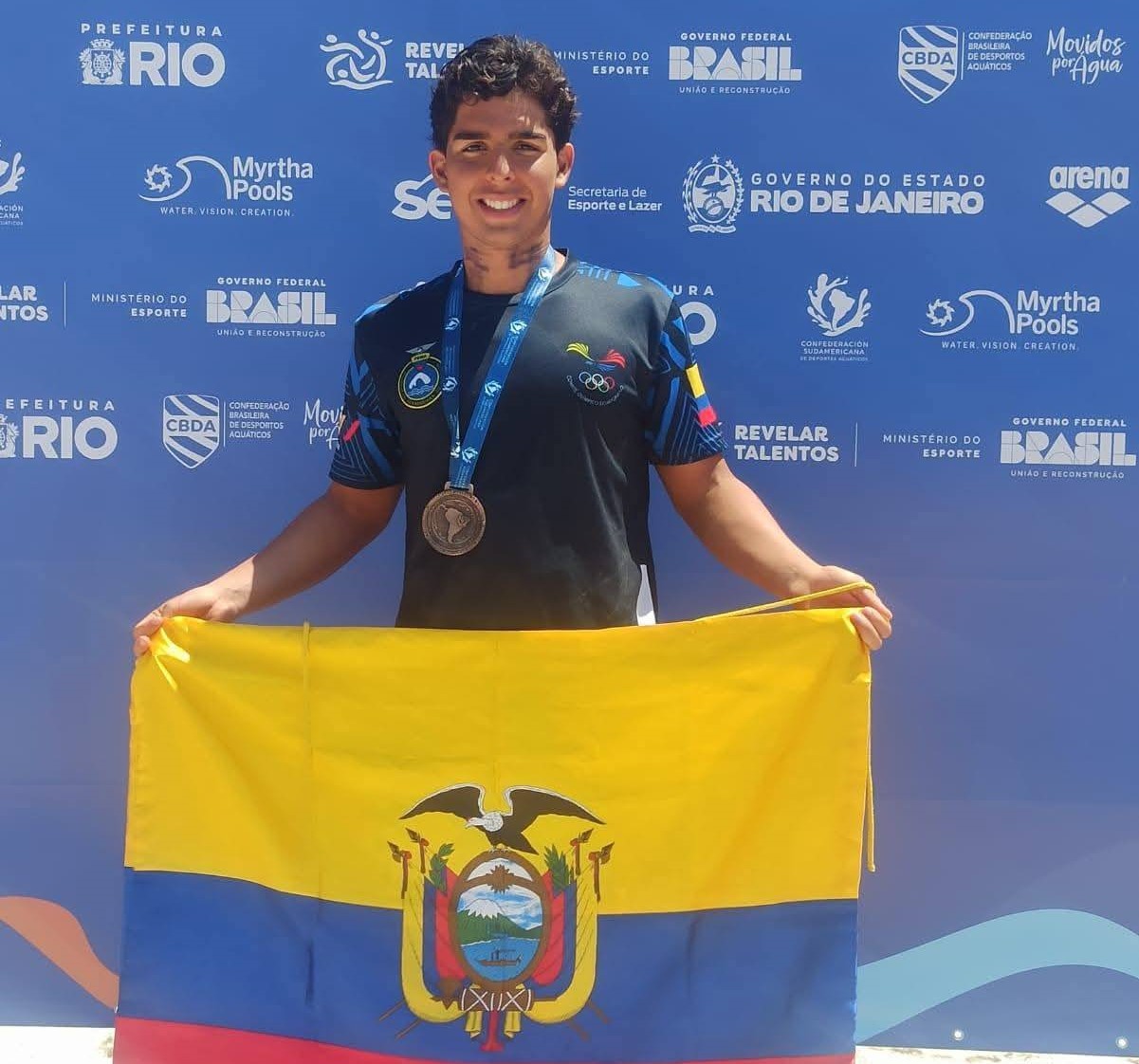 Juan Alcívar logró presea de bronce en el Sudamericano en Brasil.