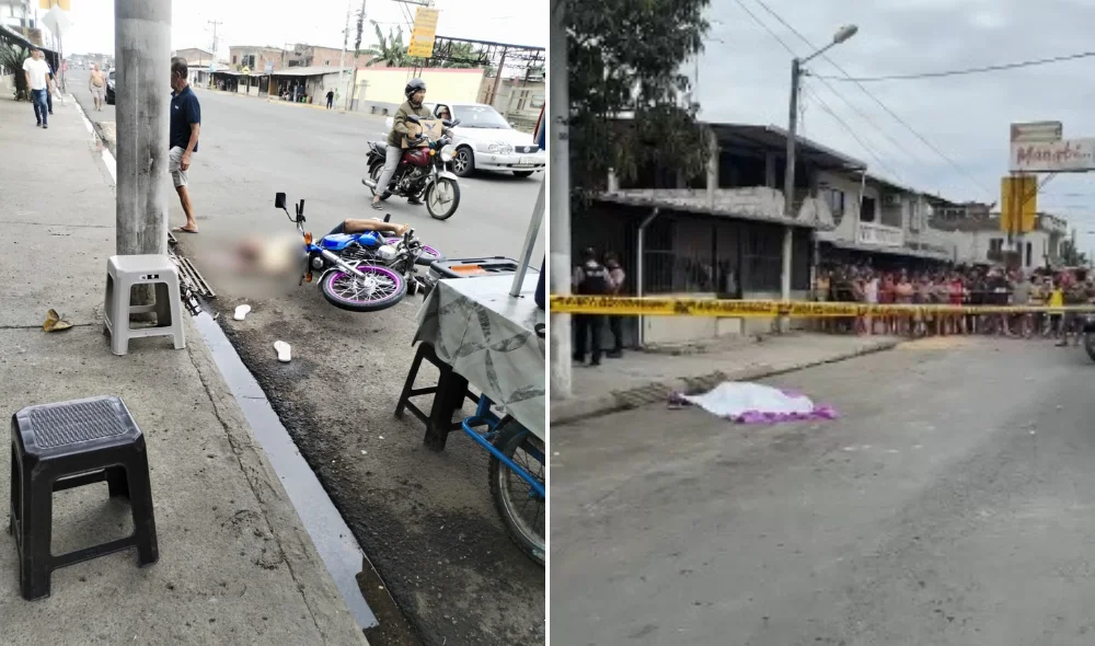 Sicarios asesinan a un hombre en la vía Portoviejo - Santa Ana; el lunes se dio otro crimen en la zona