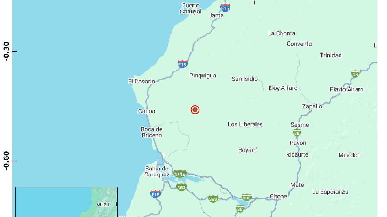 Sismos de 4.1 y 3.7 grados se sintieron en sectores de Manabí la noche del lunes