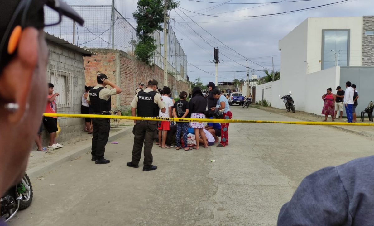 El crimen de Cristhian Geovanny Cajape Briones, el terce miembro de esta familia, ocurrió la mañna del miércoles.
