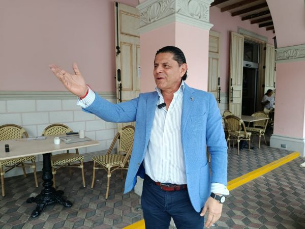 Hugo Vargas, presidente de la Cámara de Comercio de Manta.