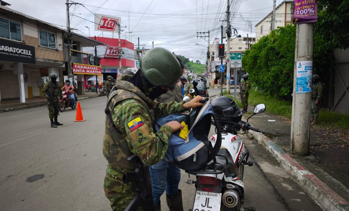 Militarizan Calceta para resguardar la seguridad