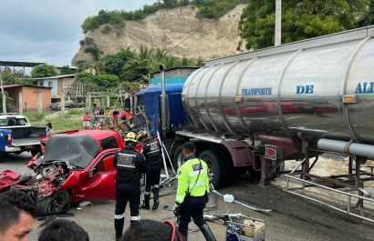 Accidente vía Portoviejo - Crucita