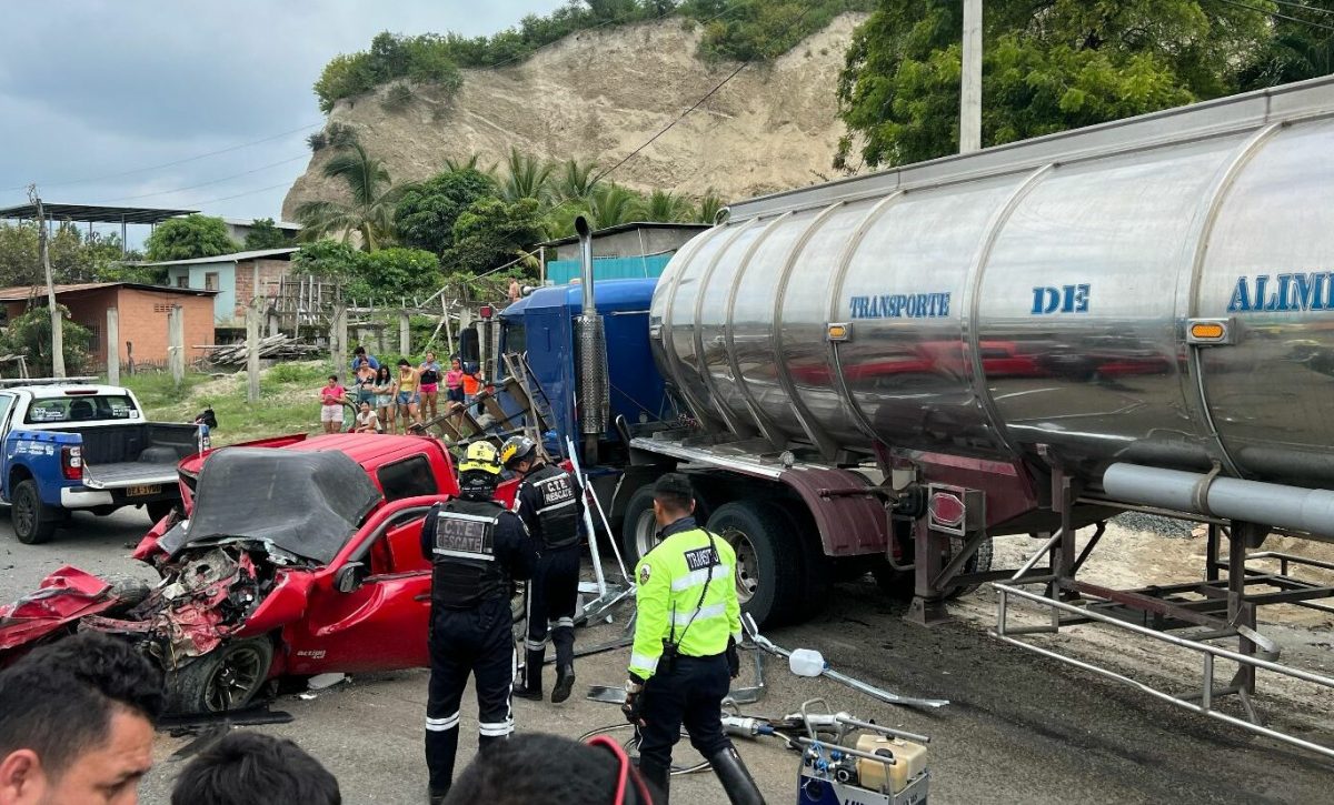 Accidente vía Portoviejo - Crucita