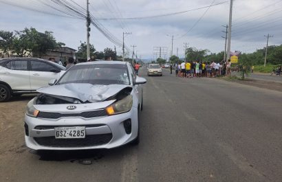 Muerto en la vía Portoviejo - Manta.