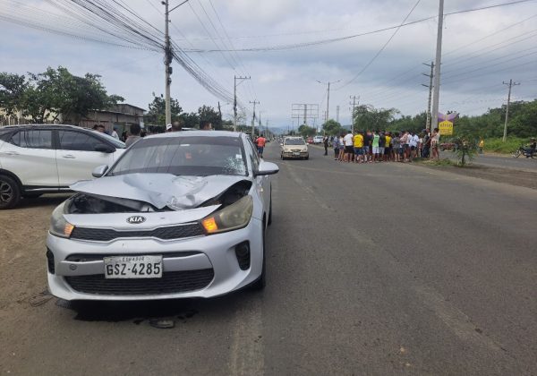 Muerto en la vía Portoviejo - Manta.
