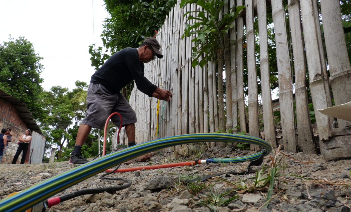 Deslizamiento activo impide restablecer el servicio normal de agua en Libertad 2 y Miraflores Alto