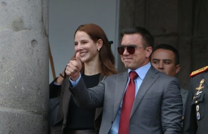 Daniel Noboa (der.) ganó las elecciones presidenciales, el pasado 13 de abril.