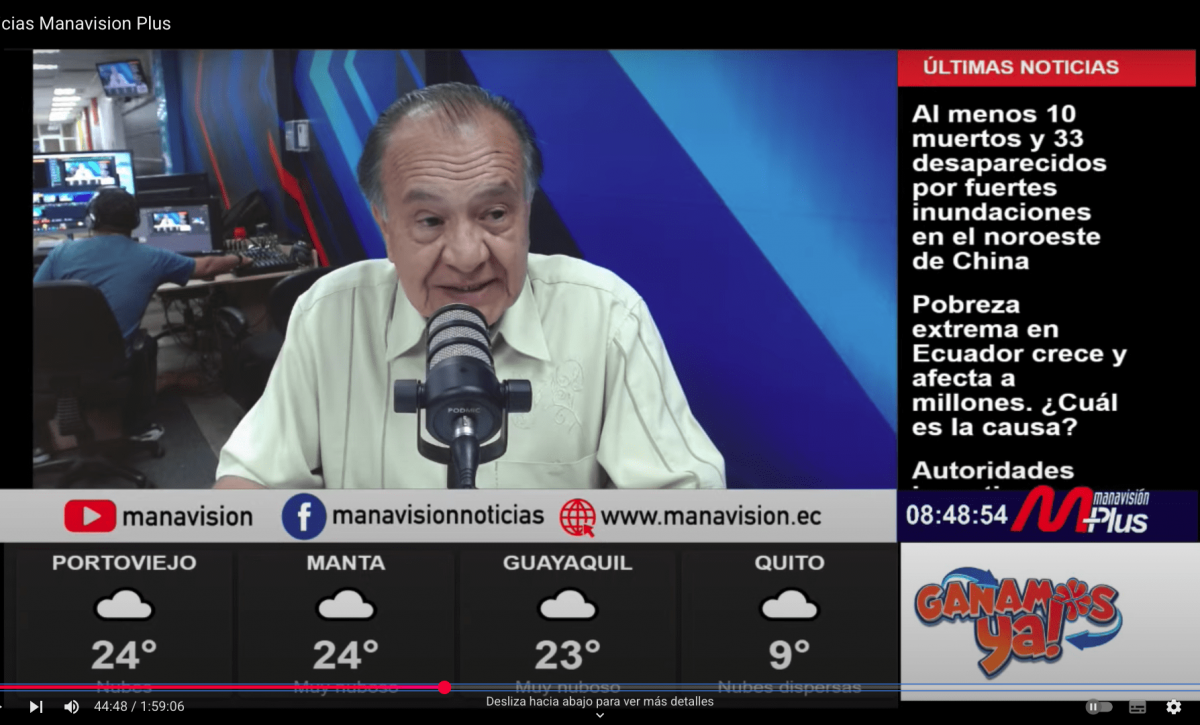 "La crisis ocurre porque intentan privatizar el IESS", afirma Ramiro Beltrán, integrante del Frente de Defensa de la Seguridad Social