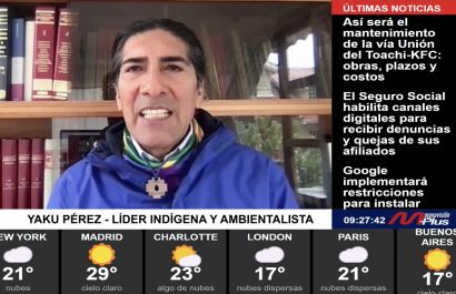 "Ver para creer": Yaku Pérez duda de Noboa y convoca marcha en Quimsacocha