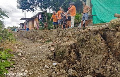 30 familias afectadas por deslizamiento de tierra en Los Altares