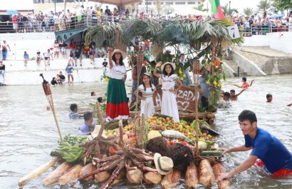 Imagen de archivo que muestra una de las ediciones del Festival de Los Balseros, en el cantón Bolívar (Manabí)