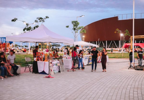 El parque Agustín Intriago atrae a 1.500 personas los fines de semana.