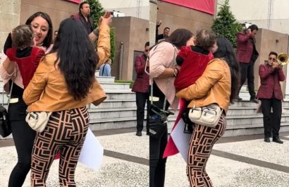 Mujer celebra su divorcio con banda en tribunal