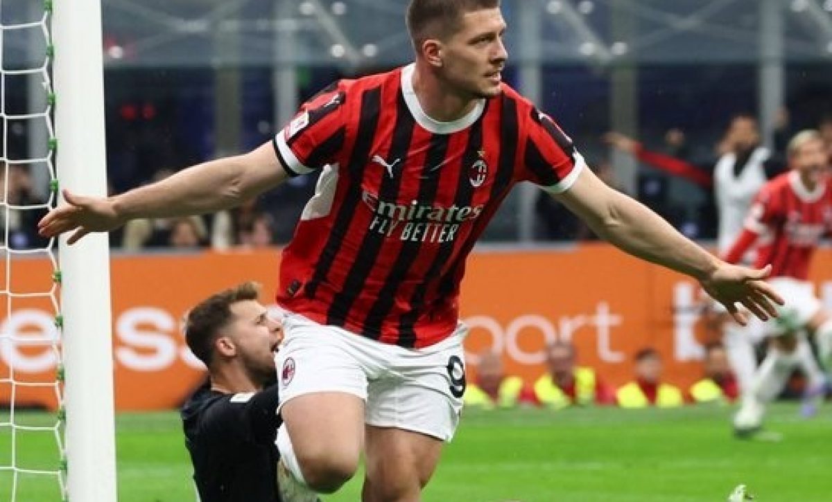 AC Milan con un doblete de Luka Jovic golea 0-3 a Inter y clasifica a la final de la Copa Italia 2025