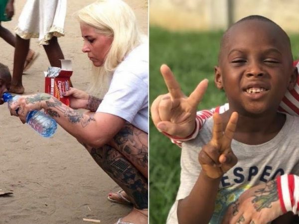 Anja Ringgren Lovén rescató a un niño desnutrido y abandonado en Abuya, Nigeria, acusado de brujería por su familia. Sobrevivió con múltiples transfusiones y tratamiento médico.