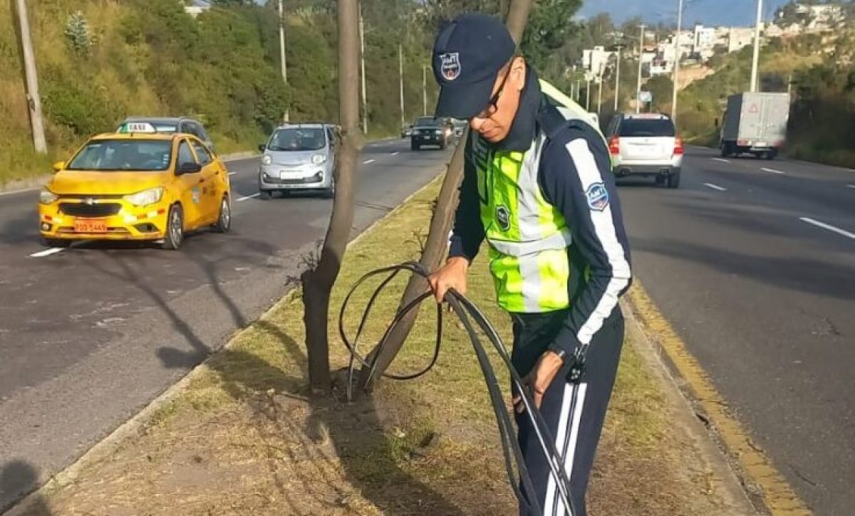 AMT atiende alerta ciudadana y retira cable peligroso en sector Pueblo Blanco