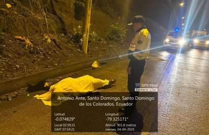 Accidente en la vía Santo Domingo-La Concordia deja un muerto