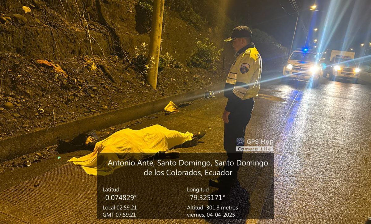 Accidente en la vía Santo Domingo-La Concordia deja un muerto
