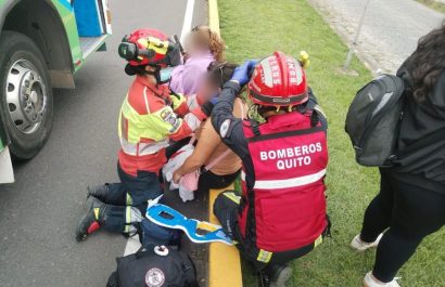 Accidente entre buses deja 13 heridos en la autopista General Rumiñahui