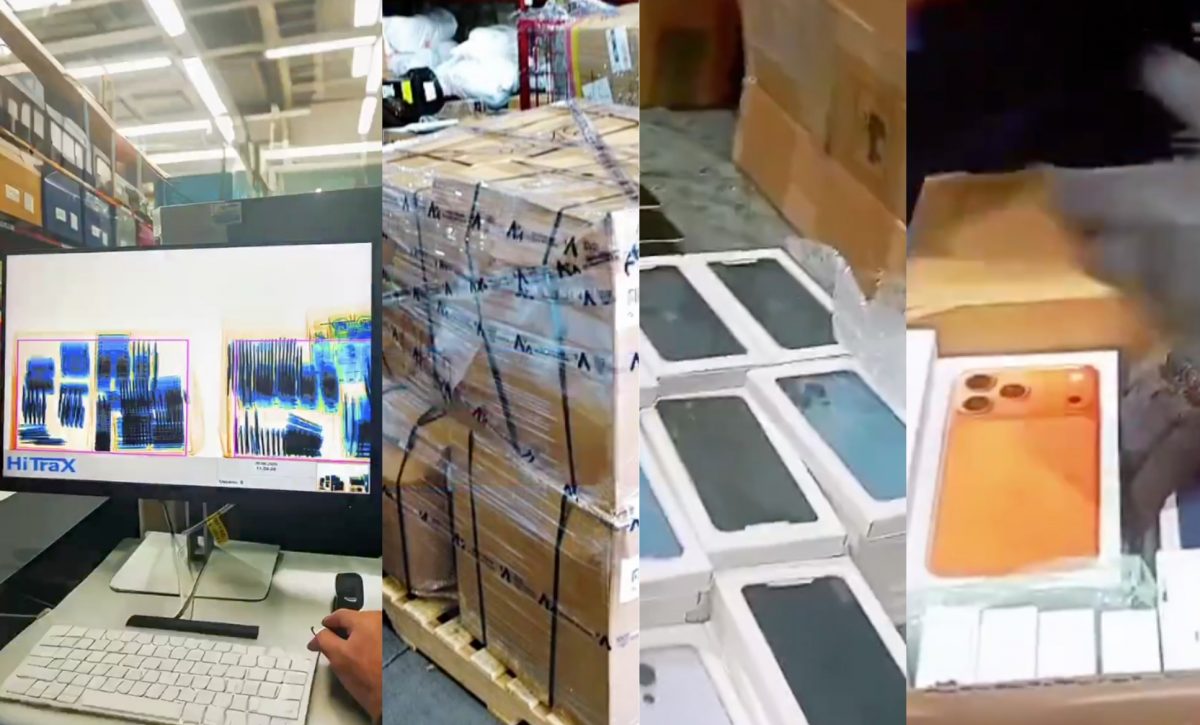 Aduanas del Ecuador decomisa más de 1.200 celulares iPhone camuflados como generadores eléctricos en Quito